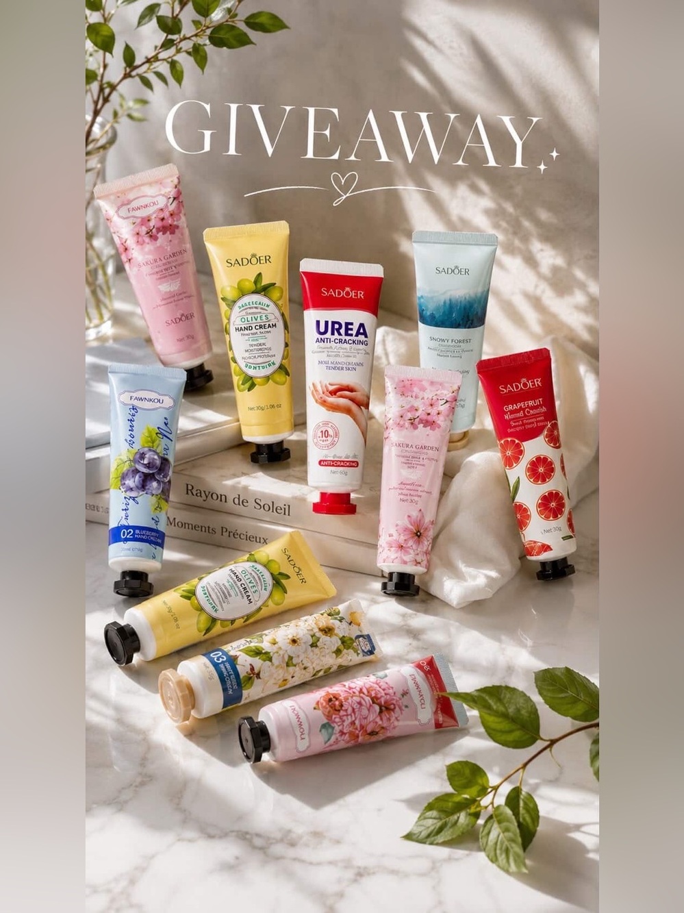 🌸Assorted Floral & 🍊Fruit Hand Creams➕Free shipping